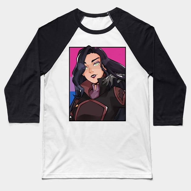 Asami Bisexual Flag Baseball T-Shirt by HeyMrDeath